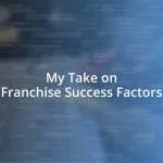 My Take on Franchise Success Factors