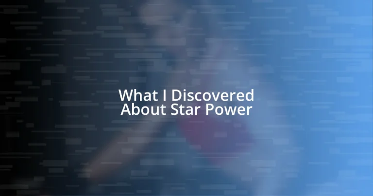 What I Discovered About Star Power